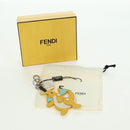 FENDI x FRGMT x POKÉMON Dragonite Bag Charm Leather Orange Silver Auth 167296SM-12