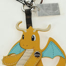 FENDI x FRGMT x POKÉMON Dragonite Bag Charm Leather Orange Silver Auth 167296SM-4