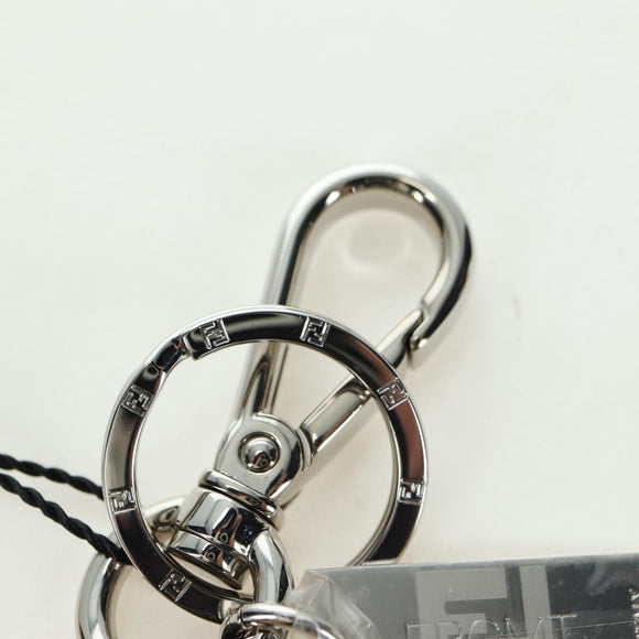 FENDI x FRGMT x POKÉMON Dragonite Bag Charm Leather Orange Silver Auth 167296SM