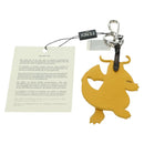 FENDI x FRGMT x POKÉMON Dragonite Bag Charm Leather Orange Silver Auth 167296SM-7