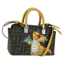 FENDI x FRGMT x POKÉMON Zucca Canvas By The Way Mini Dragonite Auth 167297SM-1