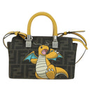 FENDI x FRGMT x POKÉMON Zucca Canvas By The Way Mini Dragonite Auth 167297SM-13
