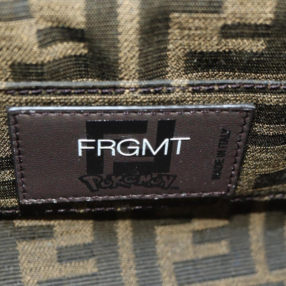 FENDI x FRGMT x POKÉMON Zucca Canvas By The Way Mini Dragonite Auth 167297SM