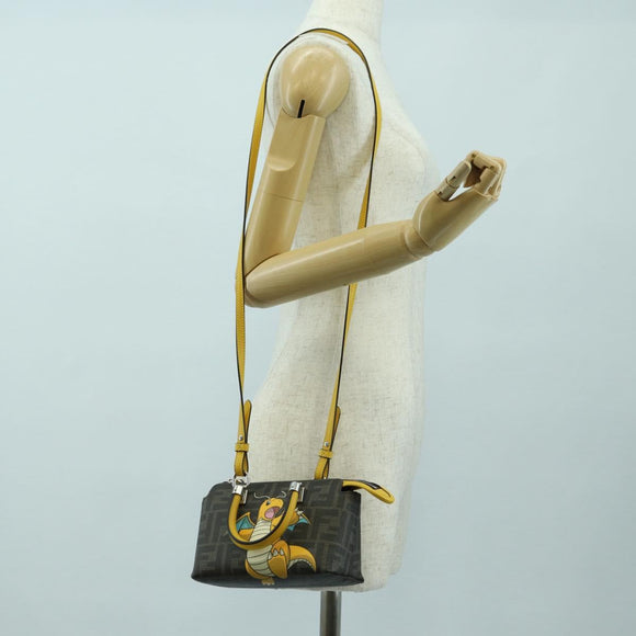 FENDI x FRGMT x POKÉMON Zucca Canvas By The Way Mini Dragonite Auth 167297SM