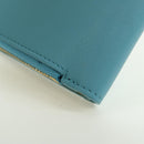 LOEWE × Ghibli Howl's Compact Zip Wallet Hin Leather Light Blue Auth 167304SM-16