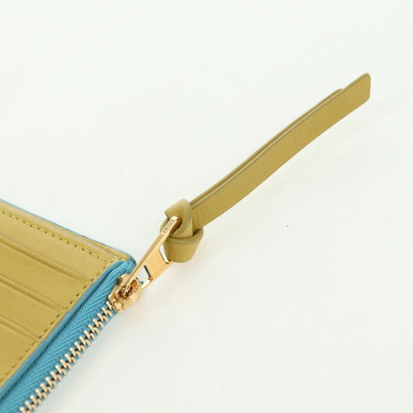 LOEWE × Ghibli Howl's Compact Zip Wallet Hin Leather Light Blue Auth 167304SM