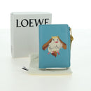 LOEWE × Ghibli Howl's Compact Zip Wallet Hin Leather Light Blue Auth 167304SM-12