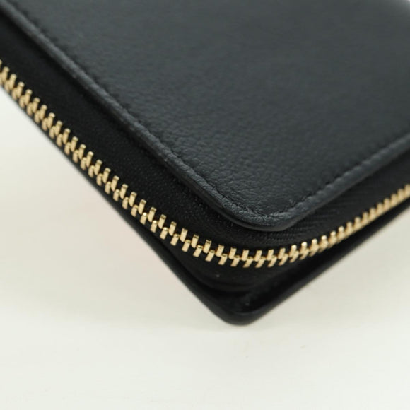 LOEWE × Ghibli Howl's Compact Zip Wallet Calcifer Leather Black Auth 167305SM