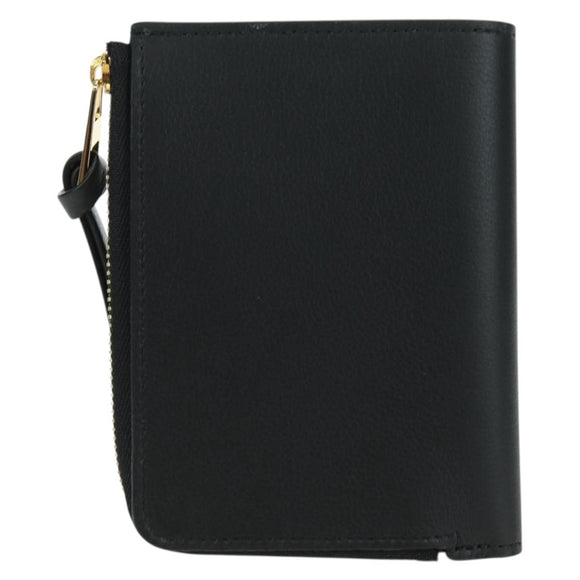 LOEWE × Ghibli Howl's Compact Zip Wallet Calcifer Leather Black Auth 167305SM