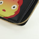 LOEWE × Ghibli Howl's Compact Zip Wallet Calcifer Leather Black Auth 167305SM-14