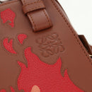 LOEWE × Ghibli Howl's Hammock Calcifer Bag Leather 2way Gold Auth 167309SM-20