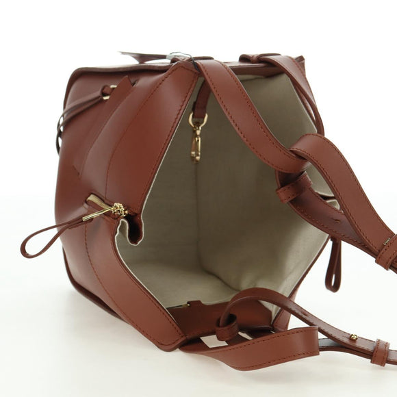 LOEWE × Ghibli Howl's Hammock Calcifer Bag Leather 2way Gold Auth 167309SM