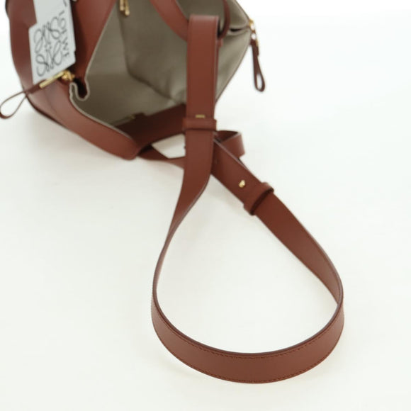 LOEWE × Ghibli Howl's Hammock Calcifer Bag Leather 2way Gold Auth 167309SM