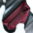 FENDI Zucchino Canvas Bifold Wallet Red Silver Auth 167310A-9