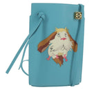 LOEWE × Ghibli Howl's Moving Castle Dice Pocket Hin Leather Blue Auth 167311SM-1