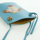 LOEWE × Ghibli Howl's Moving Castle Dice Pocket Hin Leather Blue Auth 167311SM-7