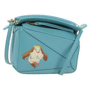 LOEWE × Ghibli Howl's Puzzle Bag Mini Hin Bag Leather 2way Blue Auth 167312SM-1