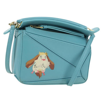 LOEWE × Ghibli Howl's Puzzle Bag Mini Hin Bag Leather 2way Blue Auth 167312SM