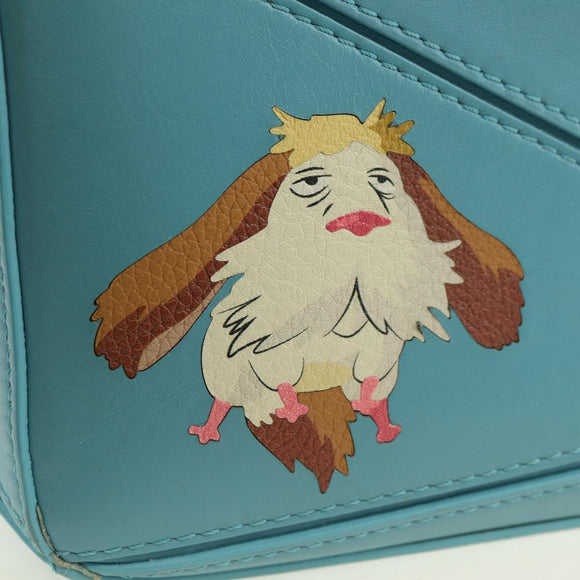 LOEWE × Ghibli Howl's Puzzle Bag Mini Hin Bag Leather 2way Blue Auth 167312SM