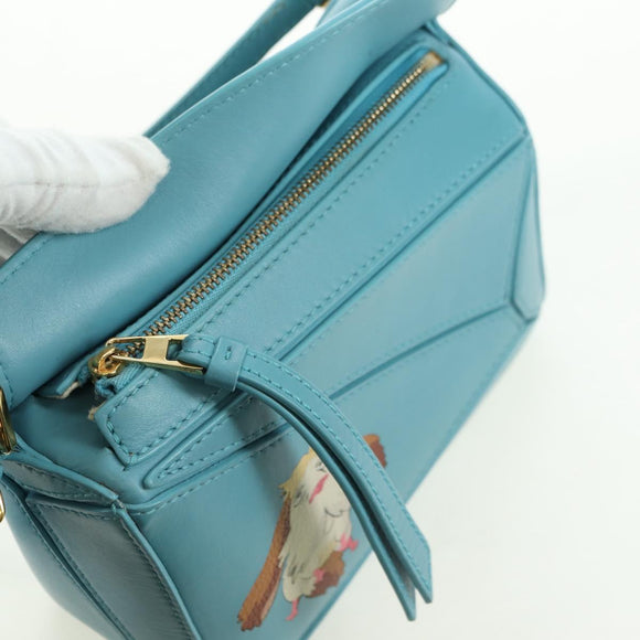 LOEWE × Ghibli Howl's Puzzle Bag Mini Hin Bag Leather 2way Blue Auth 167312SM