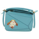LOEWE × Ghibli Howl's Puzzle Bag Mini Hin Bag Leather 2way Blue Auth 167312SM-13