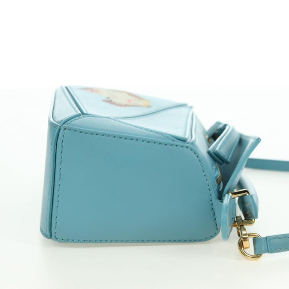 LOEWE × Ghibli Howl's Puzzle Bag Mini Hin Bag Leather 2way Blue Auth 167312SM