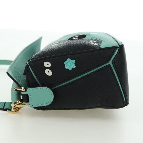 LOEWE × Ghibli Spirited Away Soot Sprites Puzzle Mini 2way Green Auth 167313SM
