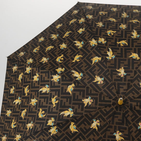 FENDI FENDI x FRGMT x POKÉMON Zucca Canvas Dragonfly Umbrella Auth 167315SM