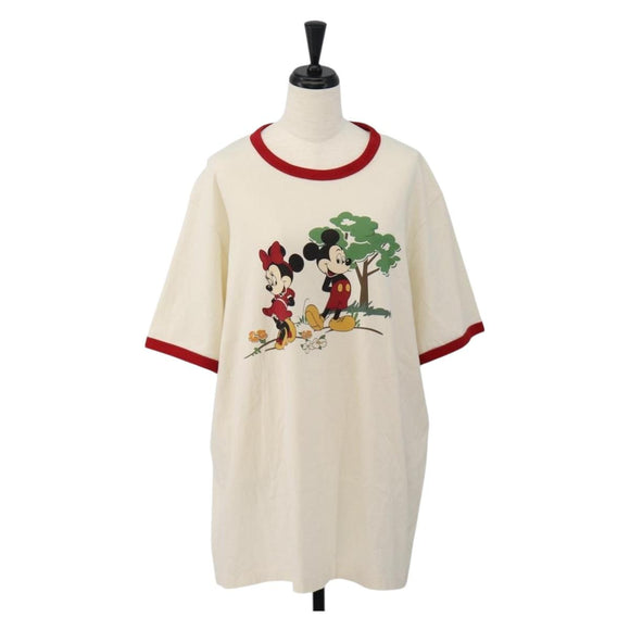 Coach CoachxDisney Short-sleeved T-shirt cotton L White Auth 167323M