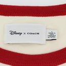 Coach CoachxDisney Short-sleeved T-shirt cotton L White Auth 167323M-7