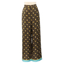 FENDI FENDI x FRGMT x POKÉMON Zucca Canvas Pants Black Brown Auth 167324SAM-1