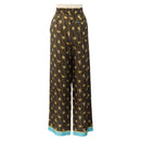 FENDI FENDI x FRGMT x POKÉMON Zucca Canvas Pants Black Brown Auth 167324SAM-2