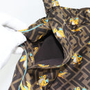 FENDI FENDI x FRGMT x POKÉMON Zucca Canvas Pants Black Brown Auth 167324SAM-7