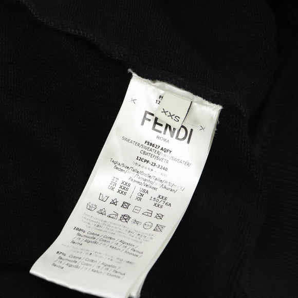 FENDI FENDI x FRGMT x POKÉMON Hoodie Kairyu Cotton XXS Black Auth 167328SM