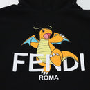 FENDI FENDI x FRGMT x POKÉMON Hoodie Kairyu Cotton XXS Black Auth 167328SM-5
