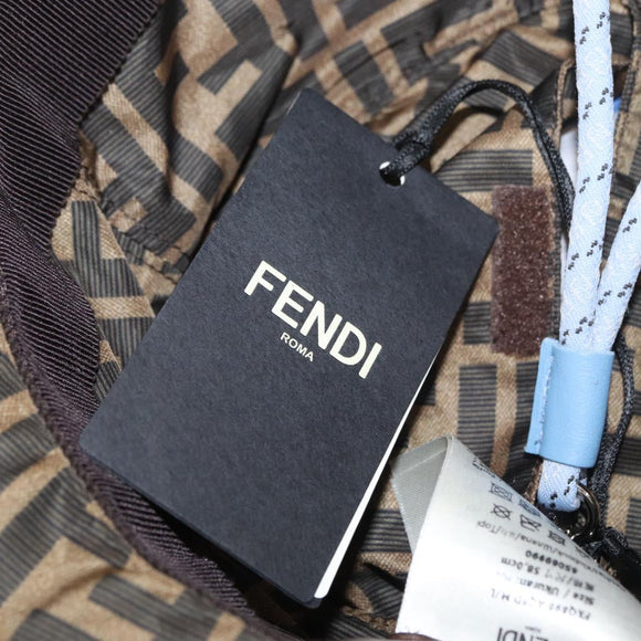 FENDI x FRGMT x POKÉMON ZUCCA Canvas Bucket Hat Mini-Dragon Brown Auth 167329SM
