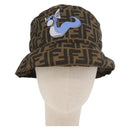 FENDI x FRGMT x POKÉMON ZUCCA Canvas Bucket Hat Mini-Dragon Brown Auth 167329SM-2