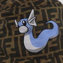 FENDI x FRGMT x POKÉMON ZUCCA Canvas Bucket Hat Mini-Dragon Brown Auth 167329SM-6