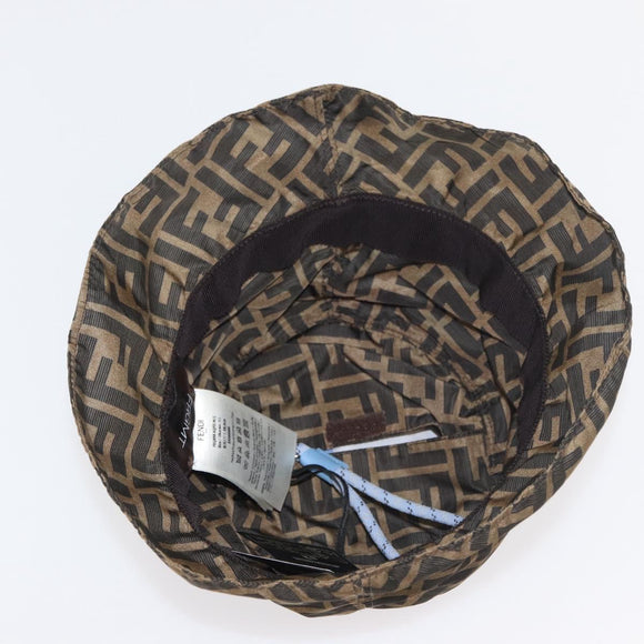 FENDI x FRGMT x POKÉMON ZUCCA Canvas Bucket Hat Mini-Dragon Brown Auth 167329SM