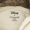 Coach CoachxDisney Parker Mickey Mouse Minnie Mouse cotton L White Auth 167342M-10