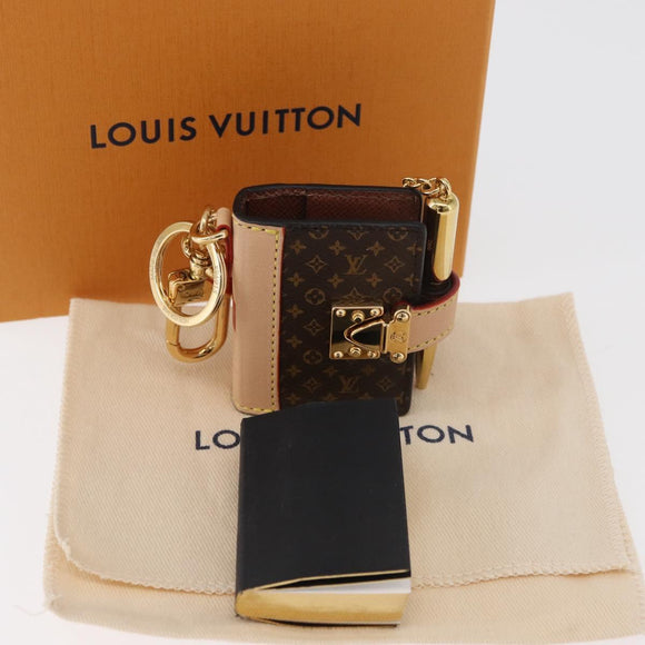 LOUIS VUITTON Monogram Couverture Carnepol Bag Charm M00992 LV Auth 167343SM