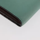 LOEWE LOEWE × Studio Ghibli Suswatari Wallet Leather Green Gold Auth 167344M-16