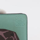 LOEWE LOEWE × Studio Ghibli Suswatari Wallet Leather Green Gold Auth 167344M-18