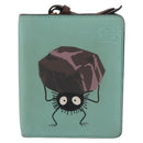 LOEWE LOEWE × Studio Ghibli Suswatari Wallet Leather Green Gold Auth 167344M-13