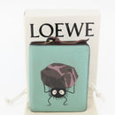 LOEWE LOEWE × Studio Ghibli Suswatari Wallet Leather Green Gold Auth 167344M-12