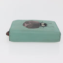 LOEWE LOEWE × Studio Ghibli Suswatari Wallet Leather Green Gold Auth 167344M-4