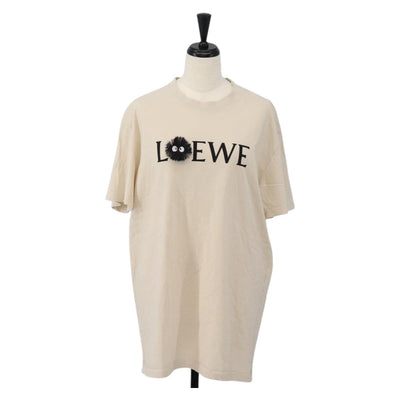 LOEWE LOEWE × Studio Ghibli Soot Sprites T Shirt Cotton XS Beige Auth 167345M