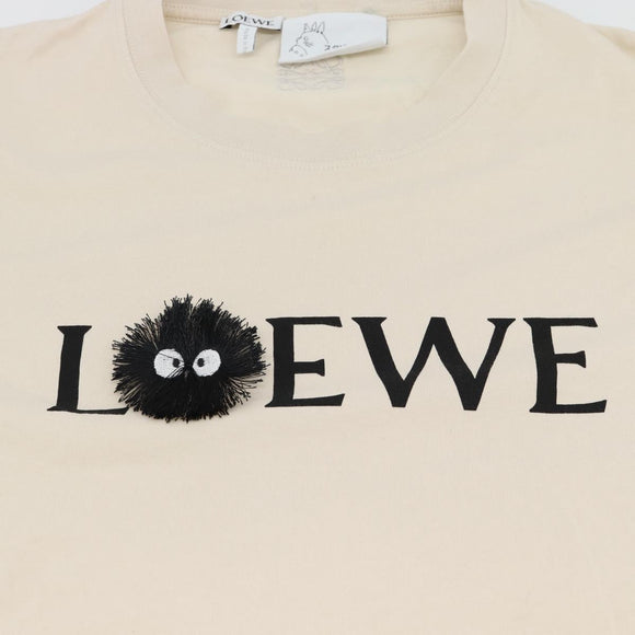 LOEWE LOEWE × Studio Ghibli Soot Sprites T Shirt Cotton XS Beige Auth 167345M