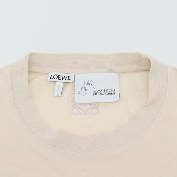 LOEWE LOEWE × Studio Ghibli Soot Sprites T Shirt Cotton XS Beige Auth 167345M