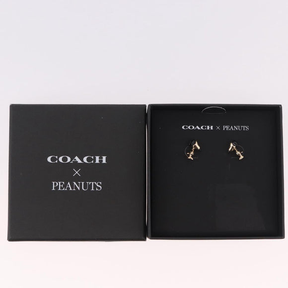 CoachxPEANUT Pierce Snoopy Gold Auth 167353A